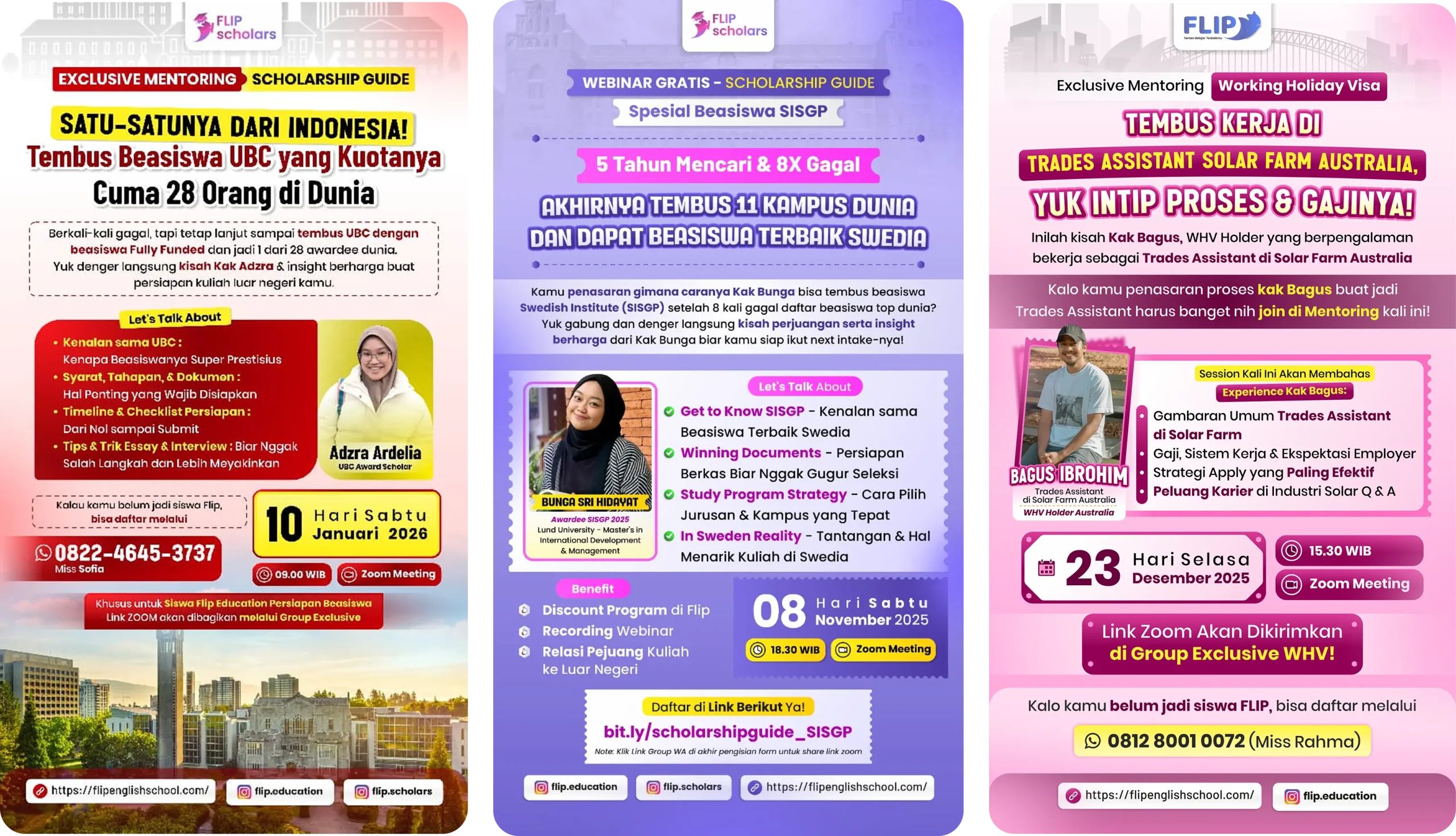 Exclusive Mentoring Bersama Awardee WHV & Scholarship