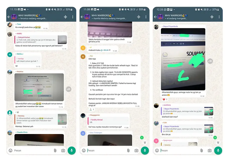 Group WHV Hunter (Group Exclusive yang berisi alumni dan tutor yang sudah di Aussie)